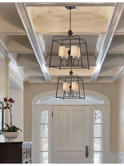 Alternate View of Sylvan Large 4-Light Pendant.