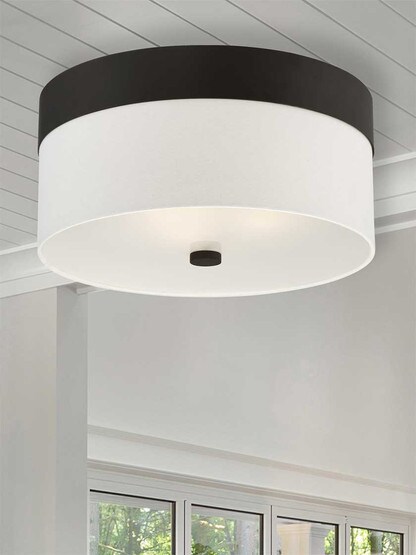Alternate View 2 of Grayson 3 Light Ceiling Mount.