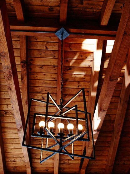 Alternate View of Capri 5-Light Chandelier.