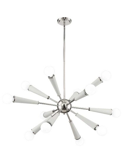 Alternate View of Zodiac 12 Light Chandelier.