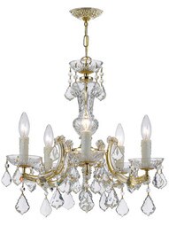 Maria Theresa Crystal 5 Light Mini Chandelier
