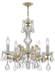 Maria Theresa Crystal 5 Light Mini Chandelier