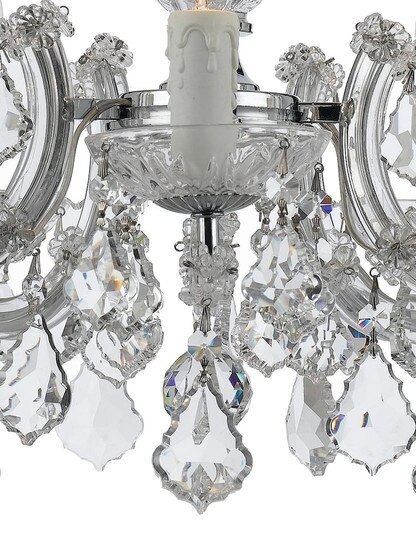 Maria Theresa Crystal 5 Light Mini Chandelier
