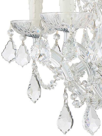 Alternate View 2 of Maria Theresa Clear Crystal 6 Light Mini Chandelier.