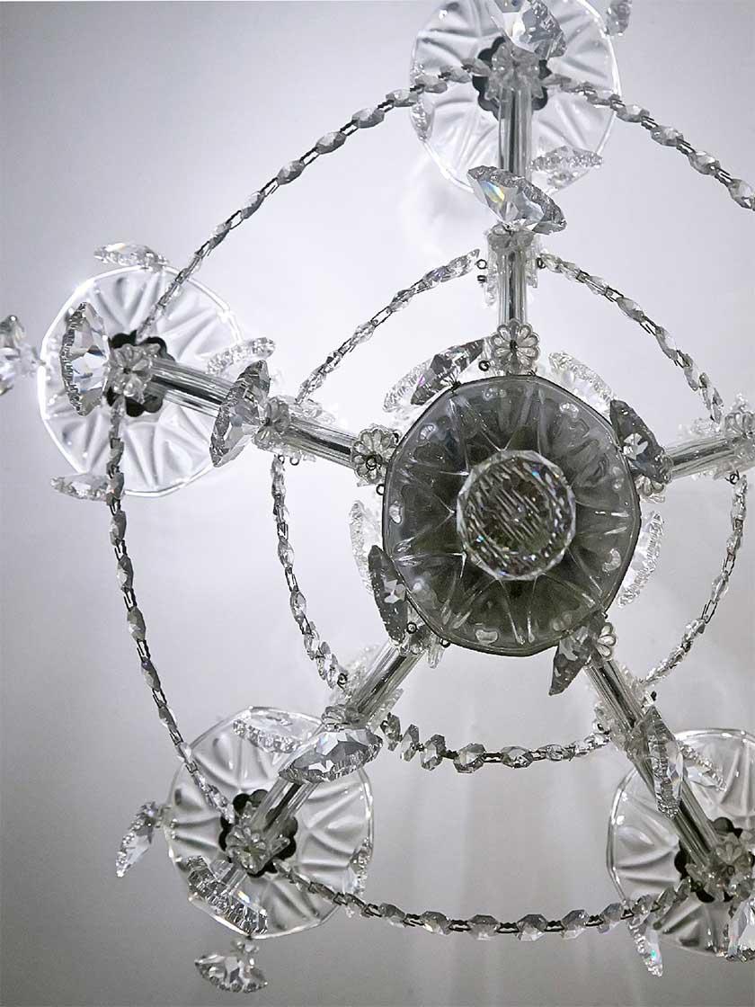 Maria Theresa Clear Crystal 6 Light Mini Chandelier