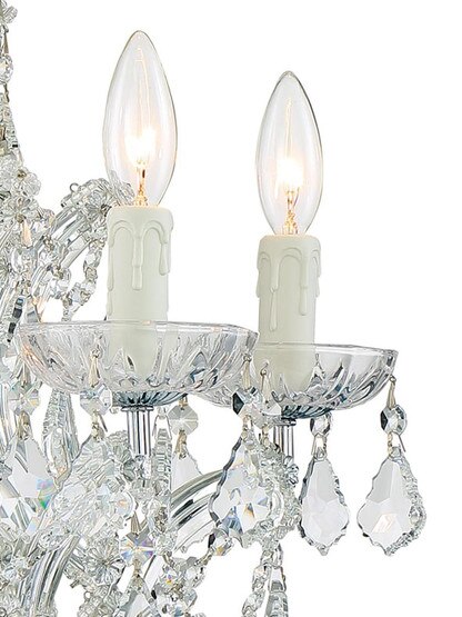 Maria Theresa Clear Crystal 6 Light Mini Chandelier