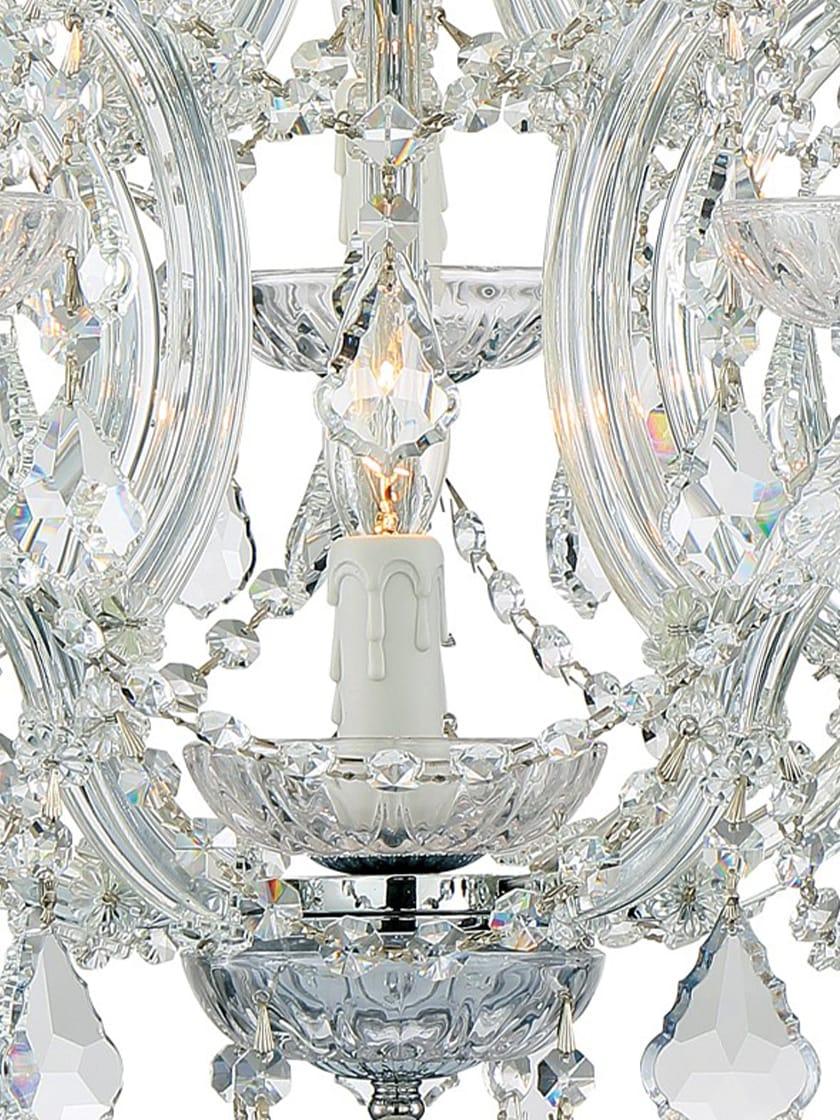 Maria Theresa Clear Crystal 6 Light Mini Chandelier | House of