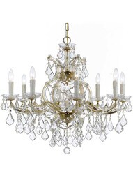 Maria Theresa Clear Crystal 9 Light Chandelier