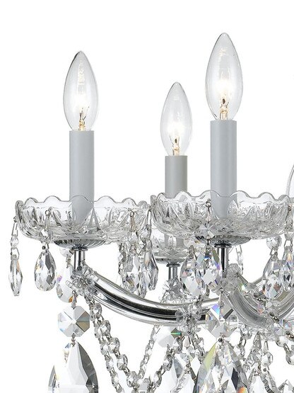 Maria Theresa Clear Crystal and Glass 9 Light Chandelier