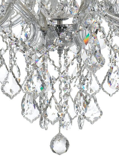 Maria Theresa Clear Crystal and Glass 9 Light Chandelier