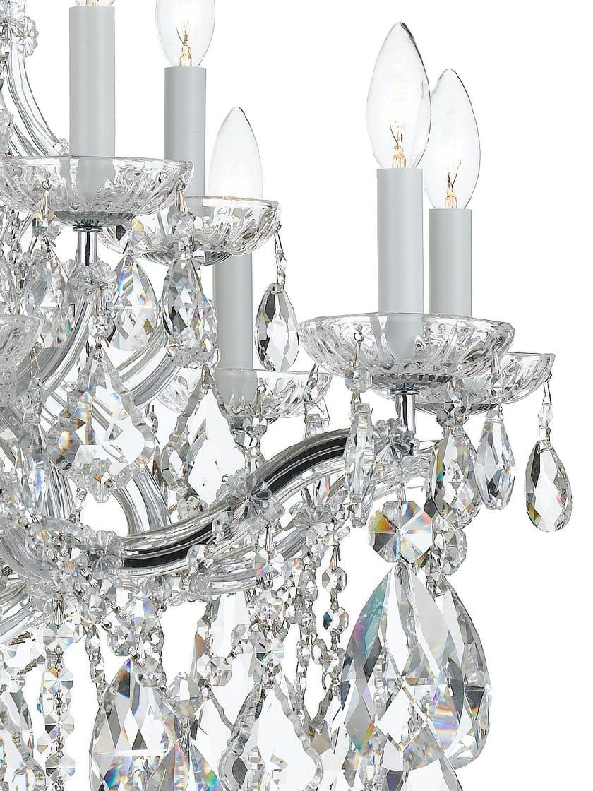 Maria Theresa Clear Crystal and Glass 13 Light Chandelier | House