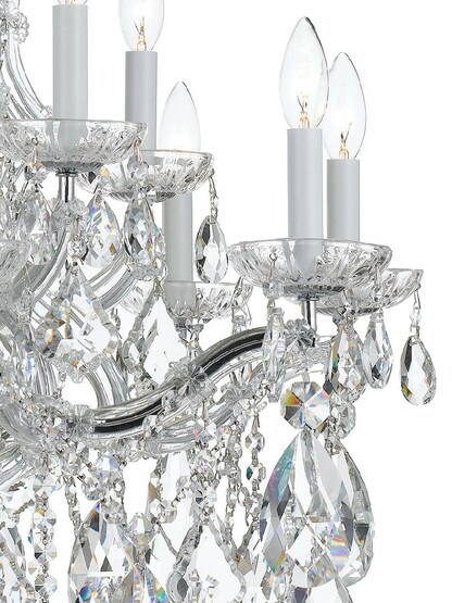 Maria Theresa Clear Crystal and Glass 13 Light Chandelier