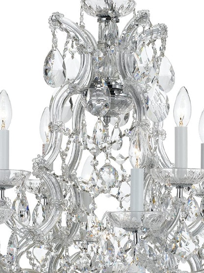 Maria Theresa Clear Crystal and Glass 13 Light Chandelier