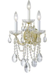 Maria Theresa Clear Crystal 2 Light Wall Mount | House of Antique Hardware