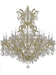 Maria Theresa Clear Crystal 25 Light Chandelier