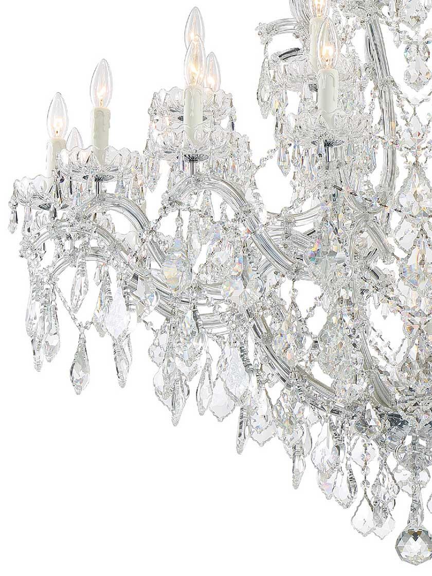 Alternate View of Maria Theresa Clear Crystal 25 Light Chandelier.