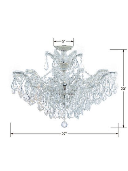 Maria Theresa 6-Light Semi Flush Mount Ceiling Light