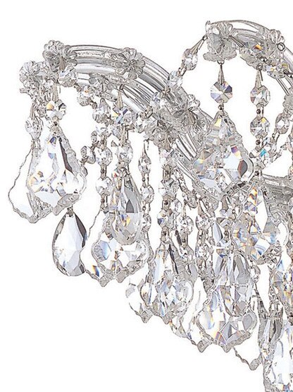 Maria Theresa Large Chandelier With Clear Crystals In Gold or Chrome Finishes