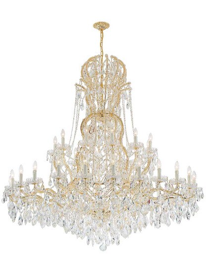 Alternate View of Maria Theresa Clear Crystal 37 Light Chandelier.