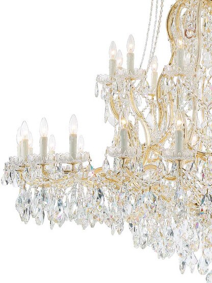 Alternate View 3 of Maria Theresa Clear Crystal 37 Light Chandelier.
