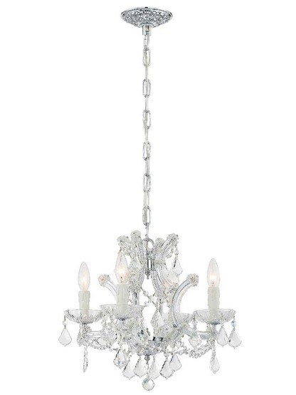 Maria Theresa Crystal 4 Light Mini Chandelier