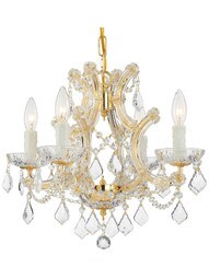 Maria Theresa Crystal 4 Light Mini Chandelier