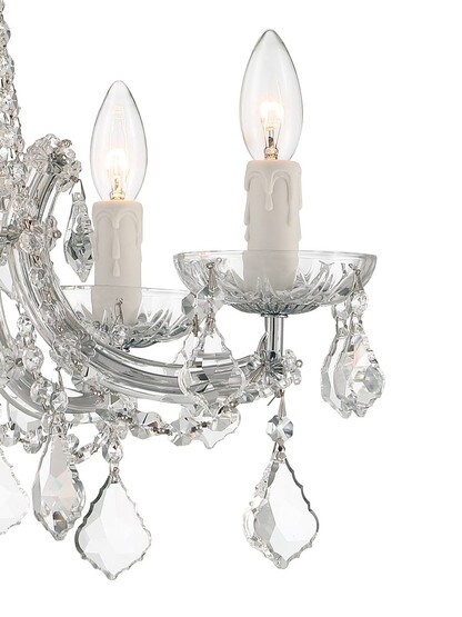 Maria Theresa Clear Crystal 5 Light Mini Chandelier