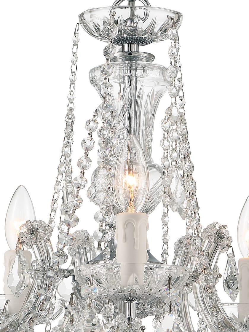 Maria Theresa Clear Crystal 5 Light Mini Chandelier | House of