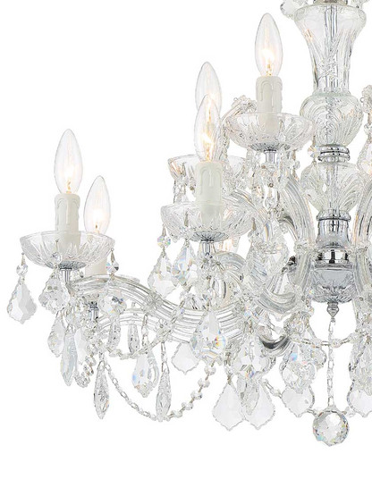 Alternate View 2 of Maria Theresa Clear Crystal 12 Light Chandelier.