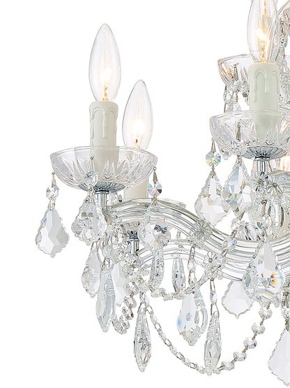 Maria Theresa Clear Crystal 12 Light Chandelier