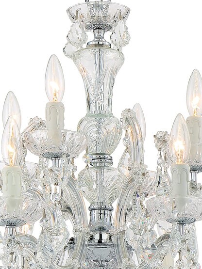 Maria Theresa Clear Crystal 12 Light Chandelier