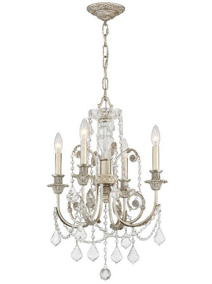 Alternate View of Regis 4 Light Mini Chandelier.