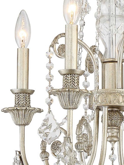 Alternate View 2 of Regis 4 Light Mini Chandelier.