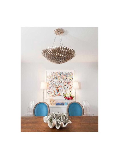 Alternate View of Broche 8-Light Chandelier.