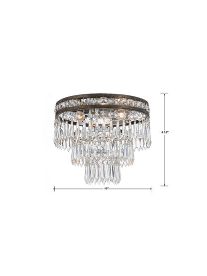 Mercer 3-Light Flush Mount Ceiling Light