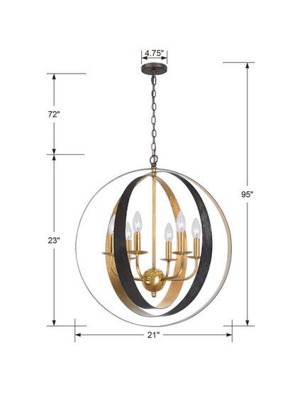 Luna 6-Light Pendant