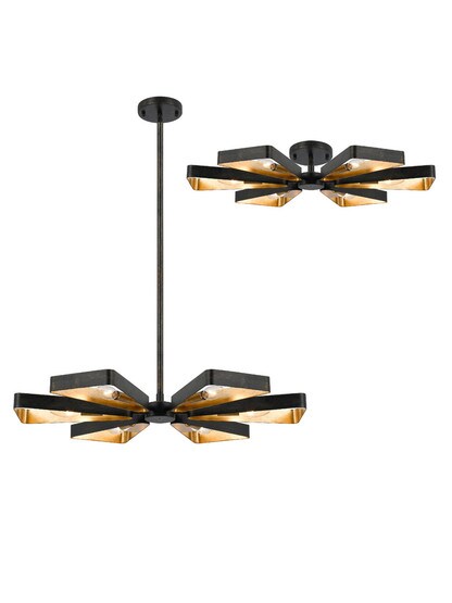 Luna Large 6-Light Triangular Chandelier