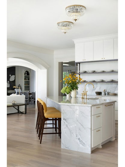 Carrington 18" Two-Tier Flush Mount Ceiling Light