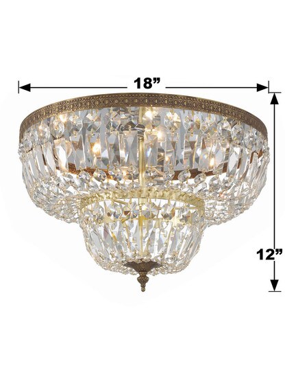 Carrington 18" Two-Tier Flush Mount Ceiling Light