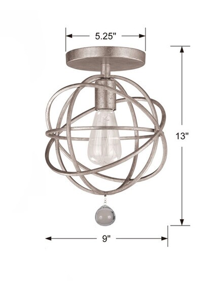 Solaris 9" Flush-Mount Ceiling Light