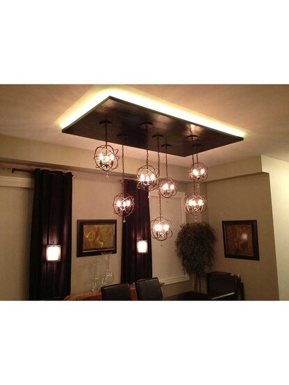 Alternate View of Solaris 3 Mini Chandelier.