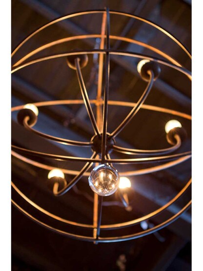 Alternate View 2 of Solaris III 6-Light Chandelier.