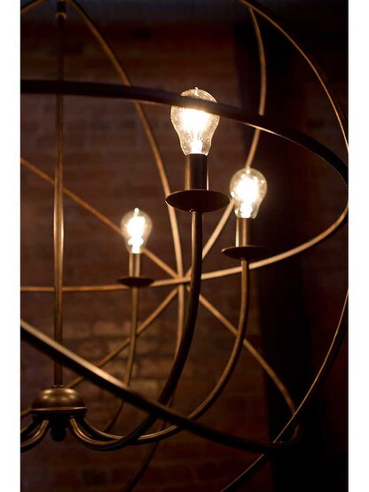 Alternate View 3 of Solaris III 6-Light Chandelier.