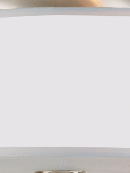 Luxo Flush Mounted Ceiling Light In Satin Nickel