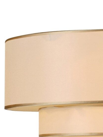 Luxo Two-Tier Semi Flush-Mount Ceiling Light in Antique Brass