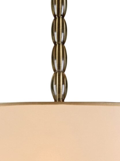 Luxo Two Tier Pendant In Antique Brass