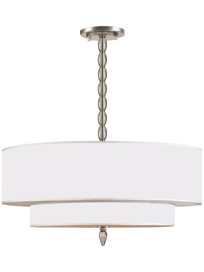 Luxo Two Tier Pendant In Satin Nickel