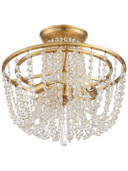 Alternate View of Arcadia 3 Light Ceiling Mount.