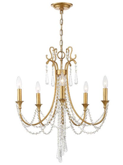 Alternate View of Arcadia 5 Light Chandelier.