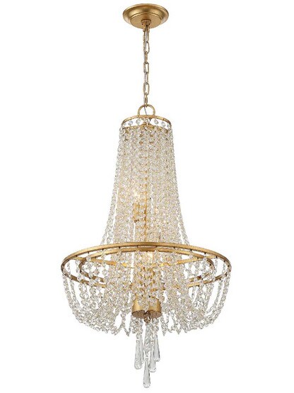 Alternate View of Arcadia 4 Light Chandelier.